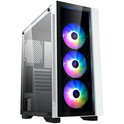 Case ATX Deepcool MATREXX 55 V3 ADD-RGB 3F, w/o PSU, 3x120mm,Tempered Glass, RGB, USB3.0, White