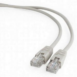  0.25m, Patch Cord  Gray, PP12-0.25M, Cat.5E, Cablexpert, molded strain relief 50u" plugs