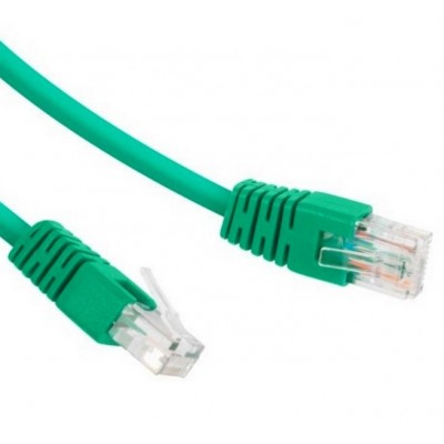  5m, Patch Cord  Green, PP12-5M/G, Cat.5E, Cablexpert, molded strain relief 50u" plugs