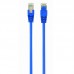  0.5m, FTP Patch Cord  Blue, PP22-0.5M/B, Cat.5E, Cablexpert, molded strain relief 50u" plugs