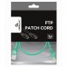  0.5m, FTP Patch Cord  Green, PP22-0.5M/G, Cat.5E, Cablexpert, molded strain relief 50u" plugs