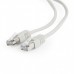  0.25m, FTP Patch Cord  Gray, PP22-0.25M, Cat.5E, Cablexpert, molded strain relief 50u" plugs