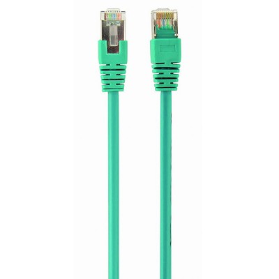  0.5m, FTP Patch Cord  Green, PP22-0.5M/G, Cat.5E, Cablexpert, molded strain relief 50u" plugs