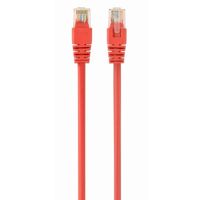  0.25m, Patch Cord  Red, PP12-0.25M/R, Cat.5E, Cablexpert, molded strain relief 50u" plugs