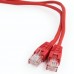  5m, Patch Cord  Red, PP12-5M/R, Cat.5E, Cablexpert, molded strain relief 50u" plugs
