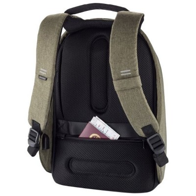 13.3" Bobby  Hero Small anti-theft backpack, Green, P705.707