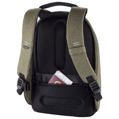 13.3" Bobby  Hero Small anti-theft backpack, Green, P705.707