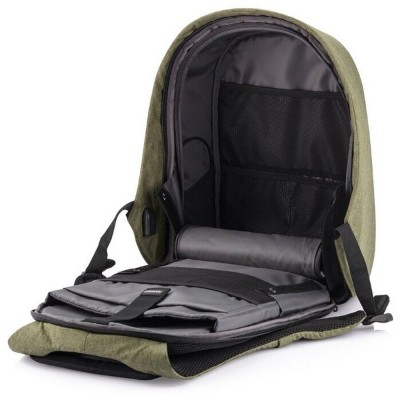 13.3" Bobby  Hero Small anti-theft backpack, Green, P705.707