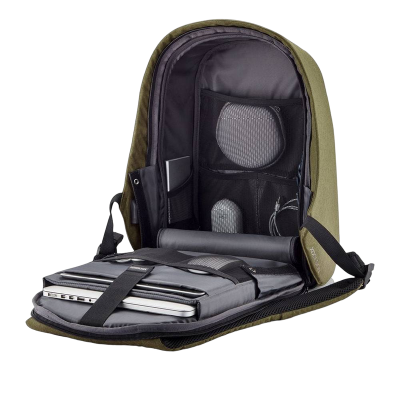 13.3" Bobby  Hero Small anti-theft backpack, Green, P705.707