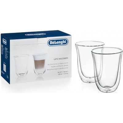 Glass cups De'Longhi 220ml 2pcs