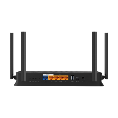 Wi-Fi 7 Dual Band TP-LINK Router, "Archer BE230", 3600Mbps, OFDMA, MLO, 1x2.5G WAN, 1x2.5G LAN, 3xGbit LAN, EasyMesh