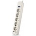 Surge Protector   5 Sockets,  1.8m,  Sven SF-05LU, 2 USB ports charging (2.4A), White