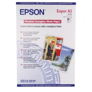 A3+ EPSON Premium Semigloss Photo Paper 20 Sheets, C13S041328
