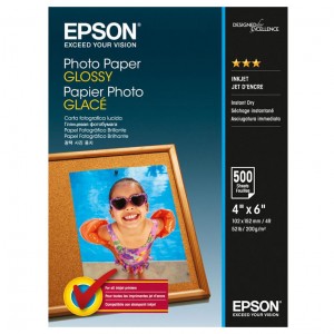 4R 200g 500p Epson Glossy Photo Paper 