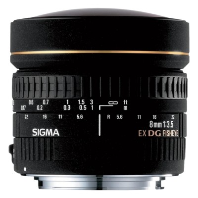 Prime Lens Sigma AF   8mm f/3.5 EX DG CIRCULAR FISHEYE F/Can