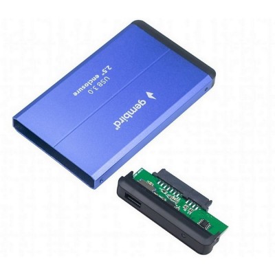 2.5" SATA HDD External Case (USB 3.0),  Blue, Gembird "EE2-U3S-2-B"