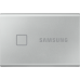 1.0TB (USB3.2/Type-C) Samsung Portable SSD T7 Touch, FP ID, Silver (85x57x8mm, 58g, R/W:1050MB/s)