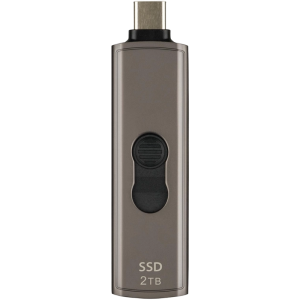 2.0TB  Transcend Portable SSD ESD330C Brown, USB-C 3.1 10Gbps, Metallic Capless/Slider (64.1x19.7x9.5 mm, 23g, R/W:1050/950 MB/s, 3D-NAND flash)