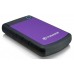 2.0TB (USB3.1) 2.5" Transcend "StoreJet 25H3P", Purple, Rubber Anti-Shock, One Touch Backup