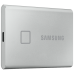 1.0TB (USB3.2/Type-C) Samsung Portable SSD T7 Touch, FP ID, Silver (85x57x8mm, 58g, R/W:1050MB/s)