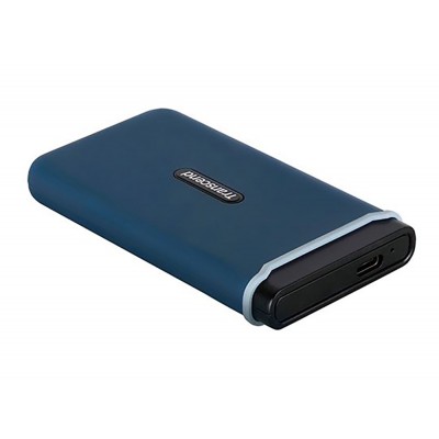 .500GB (USB3.1/Type-C) Transcend Portable SSD "ESD370C", N.Blue (96x54x12mm, 87g, R/W:1050/950MB/s)