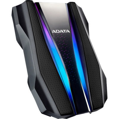 1.0TB (USB3.2) 2.5" ADATA HD770G RGB IP68 Rugged, Water/Shock/Dustproof, Black (AHD770G-1TU32G1-CBK)