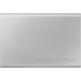 1.0TB (USB3.2/Type-C) Samsung Portable SSD T7 Touch, FP ID, Silver (85x57x8mm, 58g, R/W:1050MB/s)