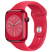 Apple Watch Series 8 GPS, 41mm (PRODUCT)RED Aluminium Case with (PRODUCT)RED Sport Band, MNP73