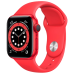 Apple Watch Series 6 GPS, 40mm Aluminum Case with Red Sport Band, M00A3 GPS, Product (Red)