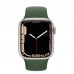 Apple Watch Series 7 GPS, 41mm Green Aluminium Case with Clover Sport Band, MKN03