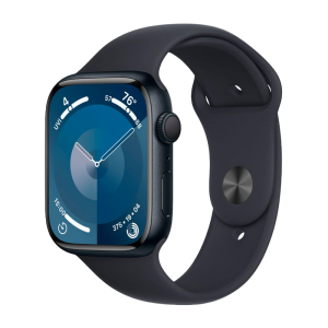 Apple Watch Series 9 GPS, 45mm Midnight Aluminium Case with Midnight Sport Band - S/M, MR993