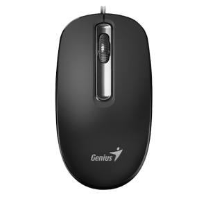 Mouse Genius DX-130, Optical, 1000 dpi, 3 buttons, Ambidextrous, Black, USB