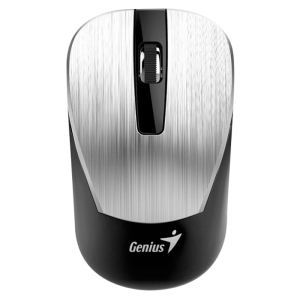 Wireless Mouse Genius NX-7015, Optical, 800-1600 dpi, 3 buttons, Ambidextrous, BlueEye, 1xAA, Silver