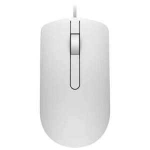 Mouse Dell MS116, Optical, 1000dpi, 3 buttons, Ambidextrous, White, USB