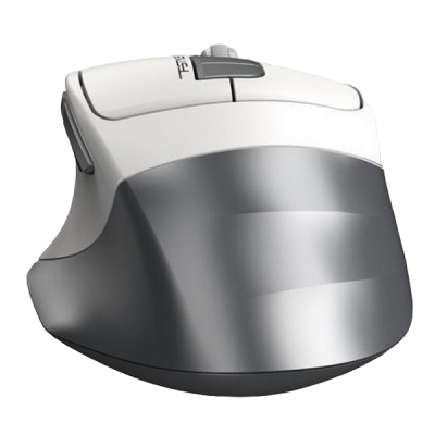 Wireless Mouse A4Tech FG35, Optical, 1000-2000 dpi, 6 buttons, Ergonomic, 1xAA, White/Silver, USB