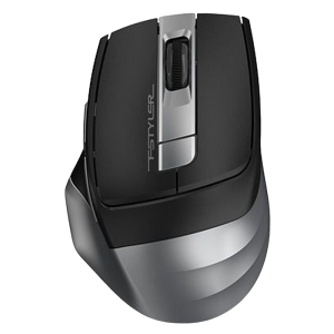 Wireless Mouse A4Tech FG35, Optical, 1000-2000 dpi, 6 buttons, Ergonomic, 1xAA, Black/Grey, USB