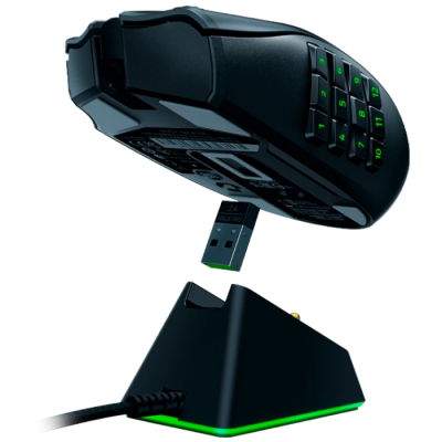 Wireless Gaming Mouse Razer Naga Pro, 20k dpi, 20 buttons, 50G, 650IPS, Opt.SW, 117g, 2.4gHz/BT