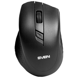 Wireless Mouse SVEN RX-325, Optical, 600-1000 dpi, 4 buttons, Ambidextrous, 1xAA, Black 