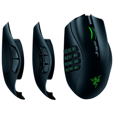 Wireless Gaming Mouse Razer Naga Pro, 20k dpi, 20 buttons, 50G, 650IPS, Opt.SW, 117g, 2.4gHz/BT