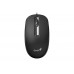 Mouse Genius DX-130, Optical, 1000 dpi, 3 buttons, Ambidextrous, Black, USB