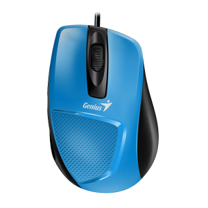 Mouse Genius DX-150X, Optical, 1000 dpi, 3 buttons, Ergonomic, Blue, USB