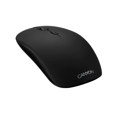 Wireless Mouse Canyon CND-CMSW401MP, Optical, 800-1600dpi, 4 buttons, Ambidextrou, 1xAA, Black/Pic.