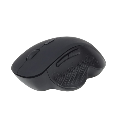 Wireless Mouse Gembird MUSW-6B-02, Optical, 800-1600 dpi, 6 buttons, Ergonomic, 1xAA, Black