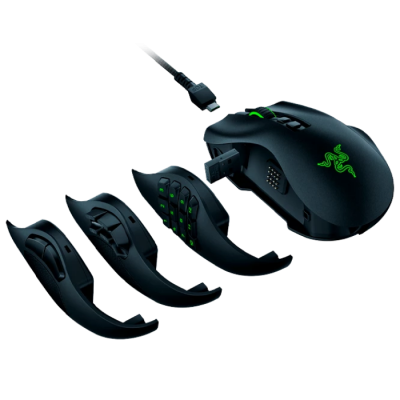 Wireless Gaming Mouse Razer Naga Pro, 20k dpi, 20 buttons, 50G, 650IPS, Opt.SW, 117g, 2.4gHz/BT