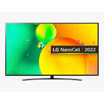 65" LED TV LG 65NANO766QA, Black (3840x2160 UHD, SMART TV, DVB-T/T2/C/S2)