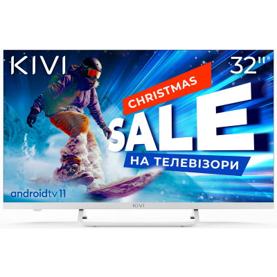 32" LED SMART TV KIVI 32F750NW, 1920x1080 FHD, Android TV, White
