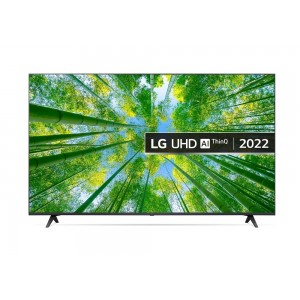 50" LED TV LG 50UQ80006LA, Black (3840x2160 UHD, SMART TV, DVB-T2/C/S2)
