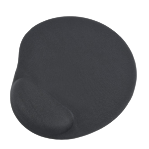 Mouse Pad Gembird MP-GEL-BK, 240 × 220 × 4mm, Cloth, Gel wrist support, Black