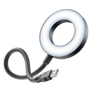 Cellularline LED USB Lamp, Ring, Black