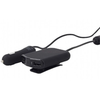  Universal 4-port USB Car сharger Energenie, max.2.4A, Input 12-24V, EG-4U-CAR-01
